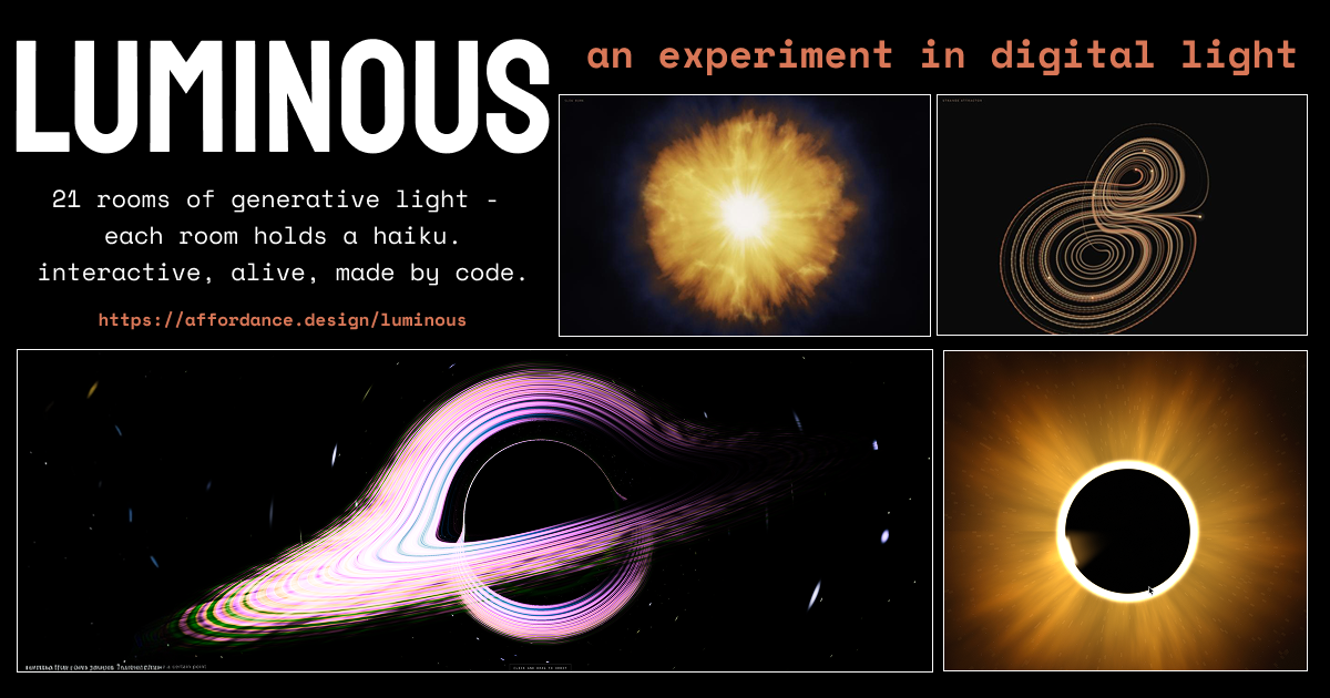 Cover image for Luminous